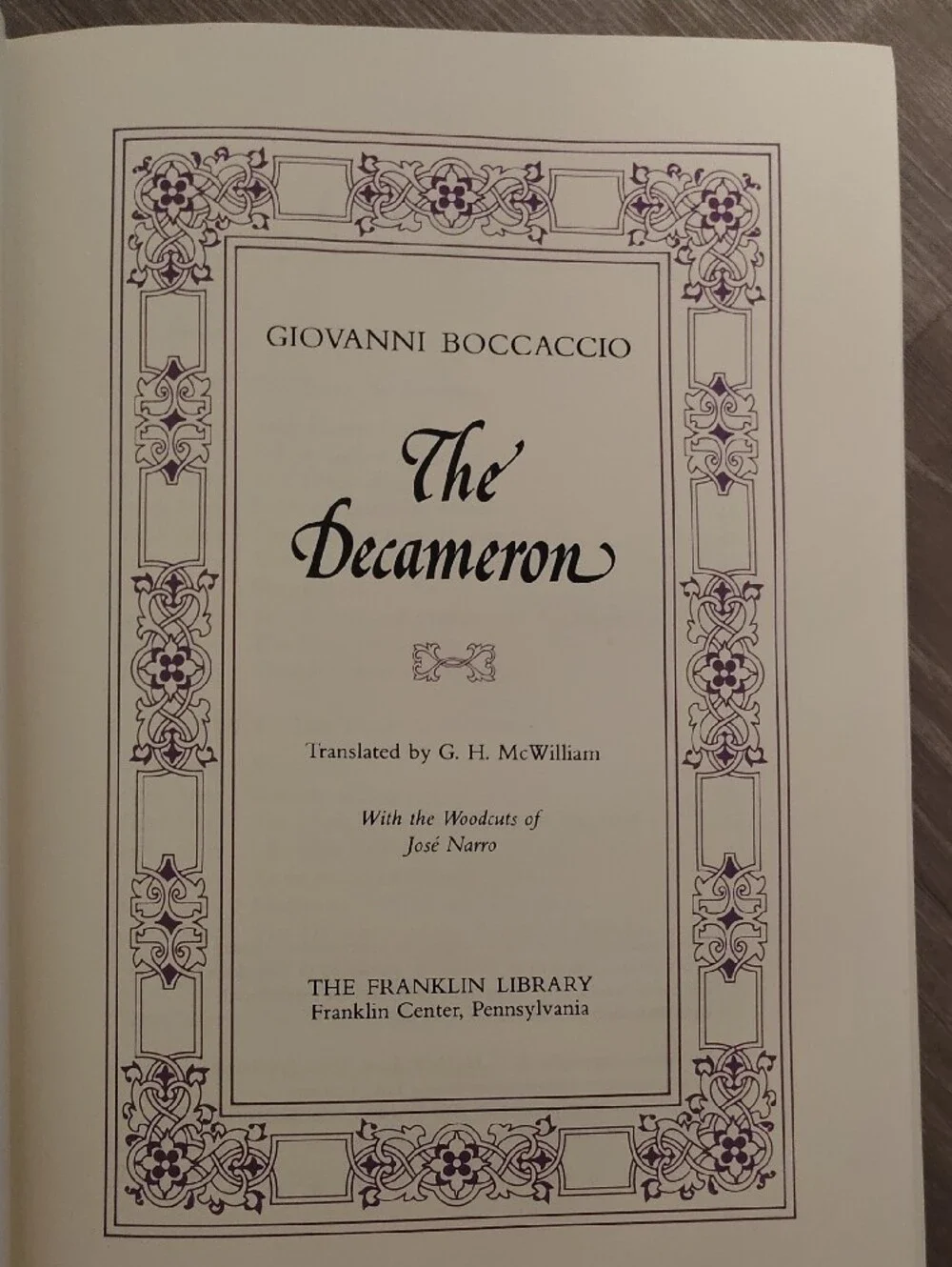 Vintage Book The Decameronby Giovanni Boccaccio